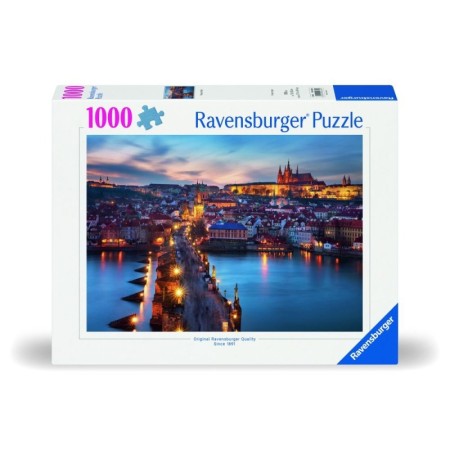 Ravensburger - Puzzle Praga noaptea 1000 piese design nou Ravensburger - 1